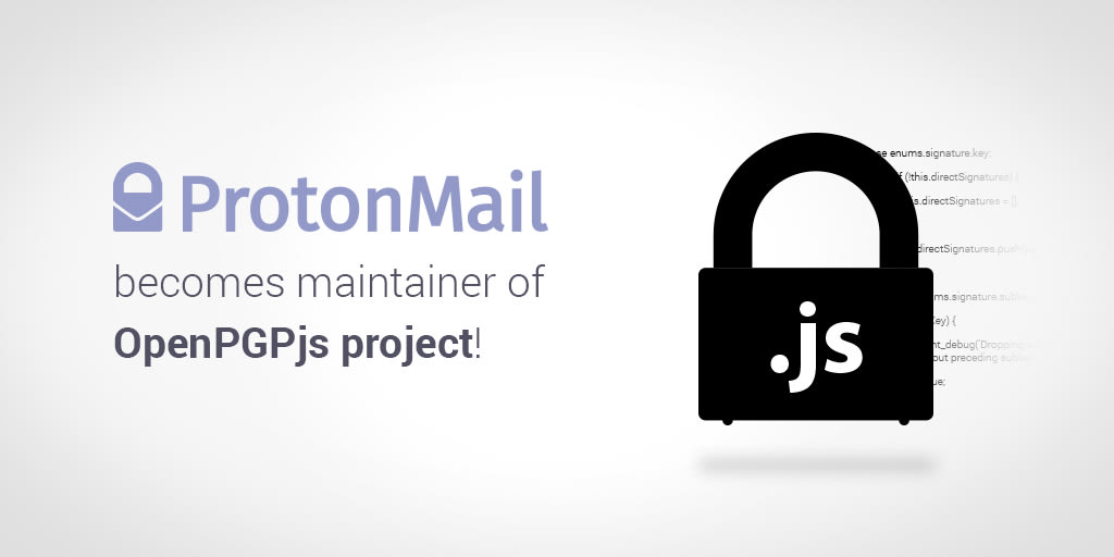 OpenPGPjs email encryption library